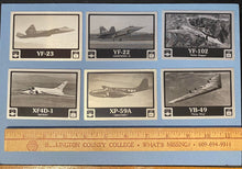 Load image into Gallery viewer, Set of Eight (8) collectible aircraft data plates X and Y series aircraft